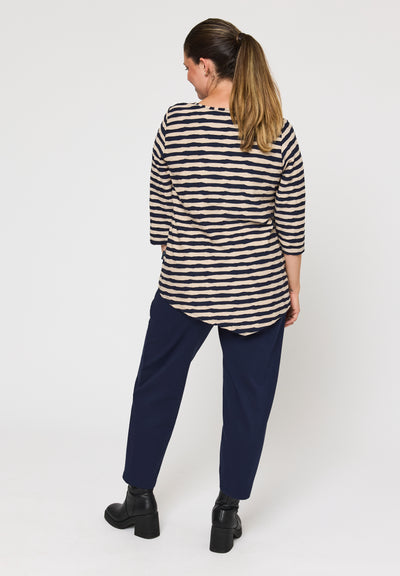 Pont Neuf PNRosalina Bluser 817 Navy/sand