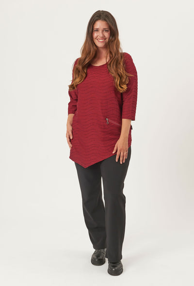 Pont Neuf PNRosalina Bluser 354 Warm Red