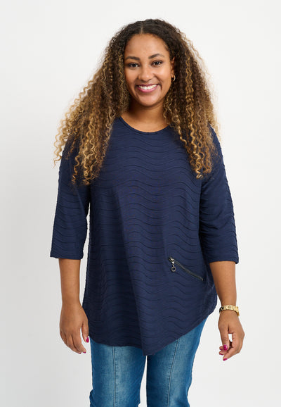 Pont Neuf PNRosalina Bluser 520 Navy