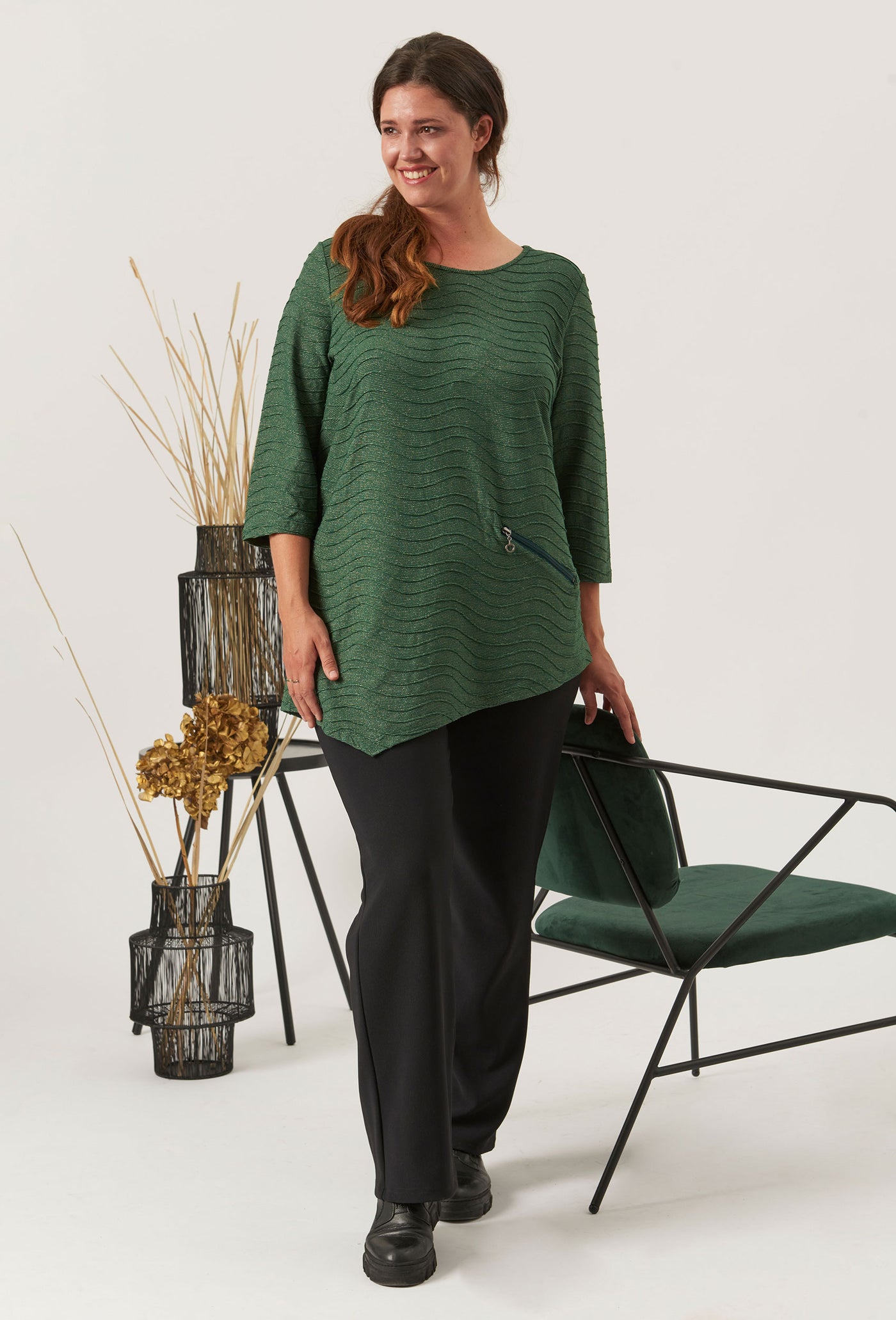 Pont Neuf PNRosalina Bluser 621 Pine Green