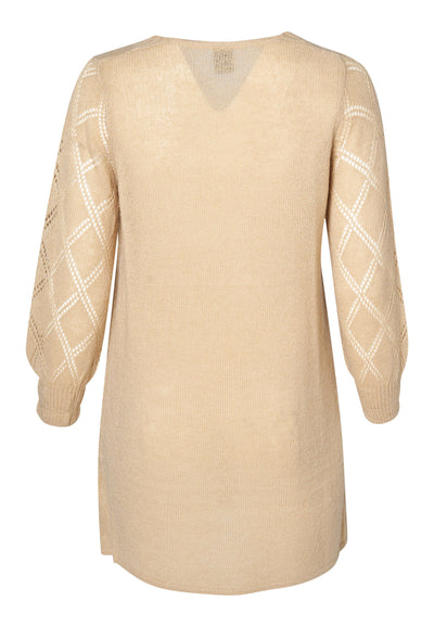 Pont Neuf PNSanam Knit Cardigan 1200 SAND