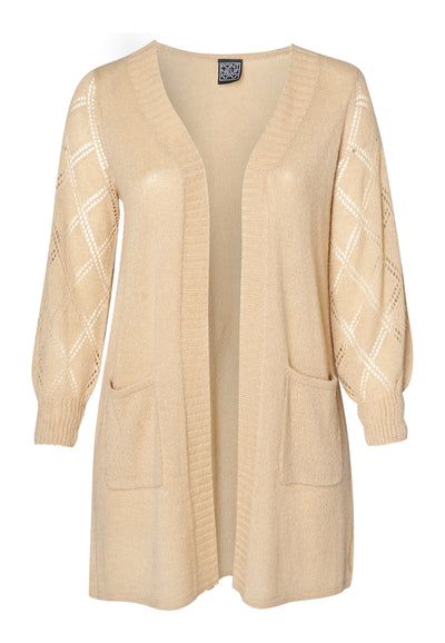 Pont Neuf PNSanam Knit Cardigan 1200 SAND