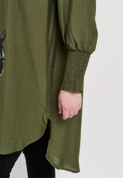 Pont Neuf PNSella Skjortebluser 3620 Forest Green