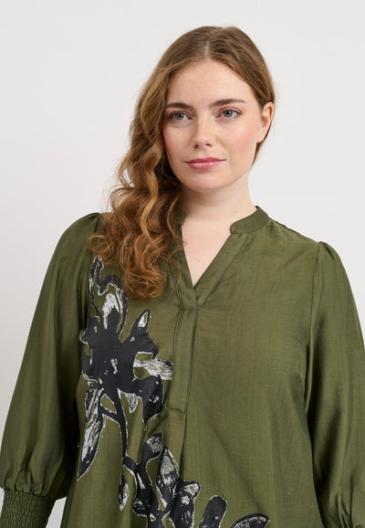 Pont Neuf PNSella Skjortebluser 3620 Forest Green