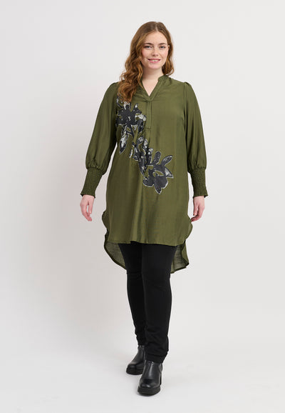 Pont Neuf PNSella Skjortebluser 3620 Forest Green