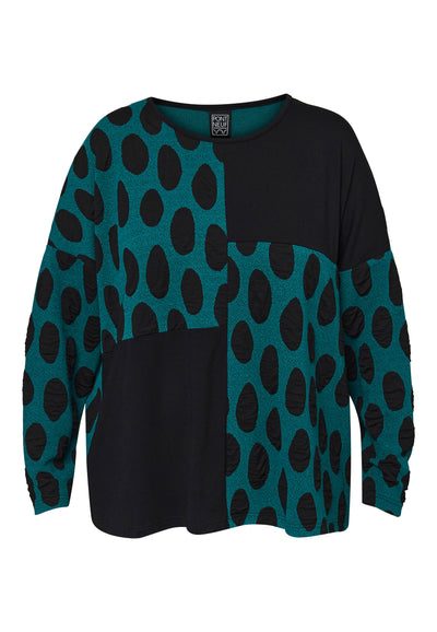 Pont Neuf PNTroja Bluser 5052 Petrol Blue