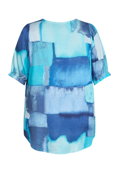 Pont Neuf PNTudi Bluser 5340 Ocean blue