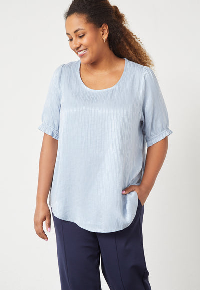 Pont Neuf PNTudi Bluser 5250 Soft Blue