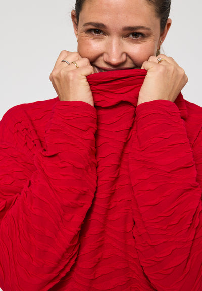 Pont Neuf PNVinca Bluser 2600 Deep Red