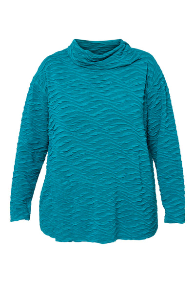 Pont Neuf PNVinca Bluser 5052 Petrol Blue