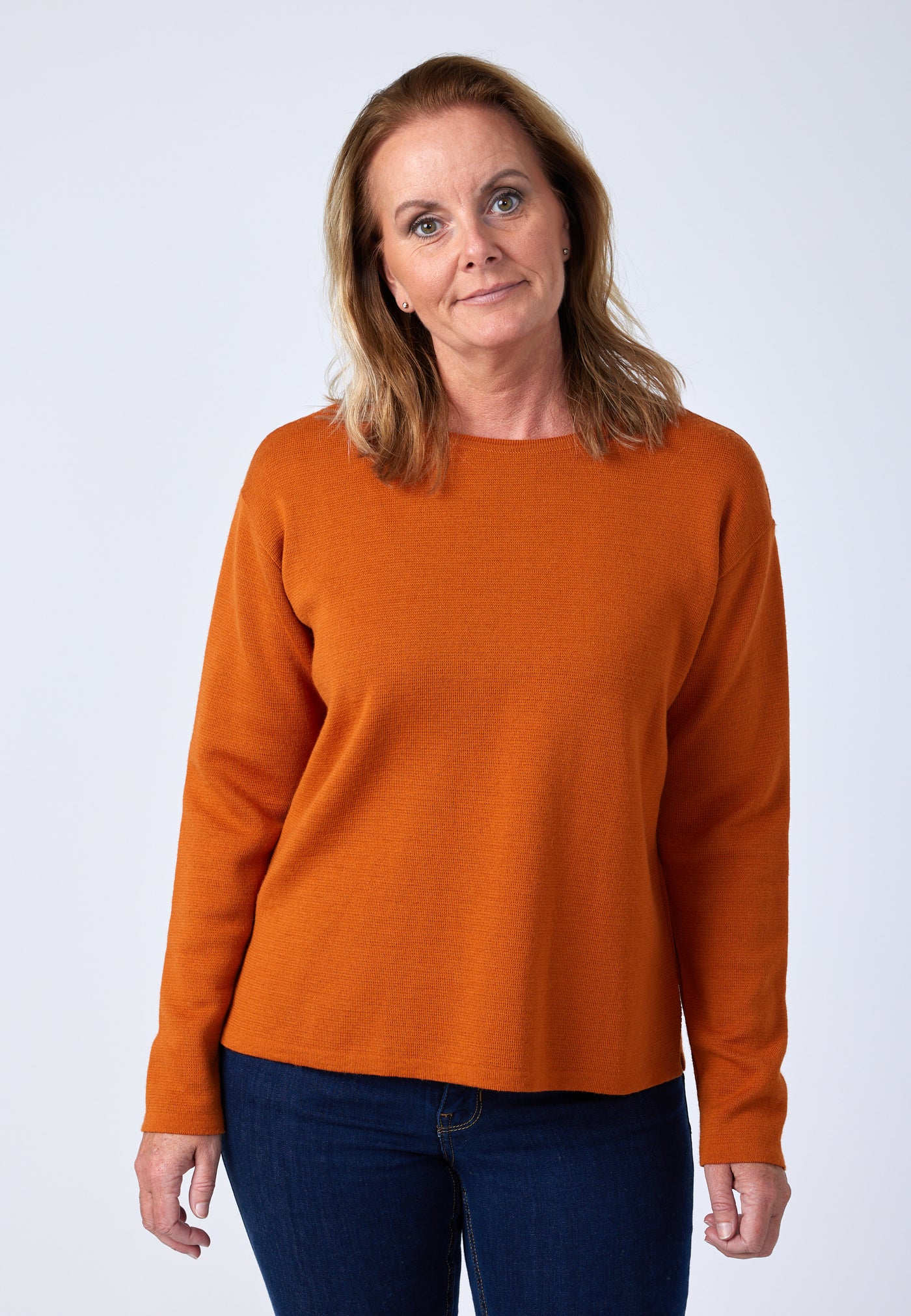 Lind Beth Knit Pullover 299 Orange
