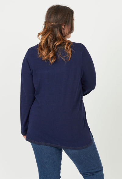 Chalou CHJosepha Knit Pullover 020 Navy Blue