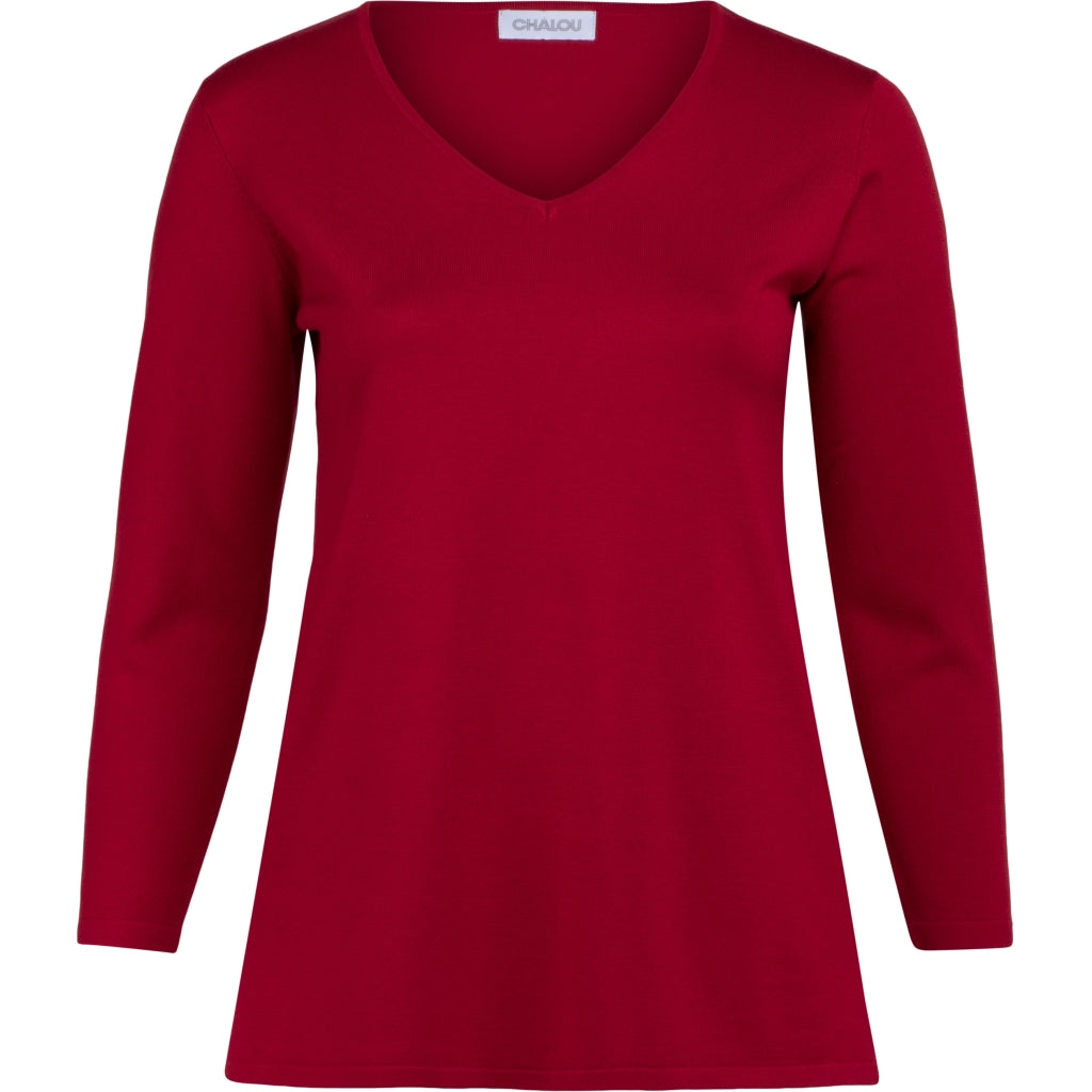 Chalou Chalou Knit Pullover 358 Red