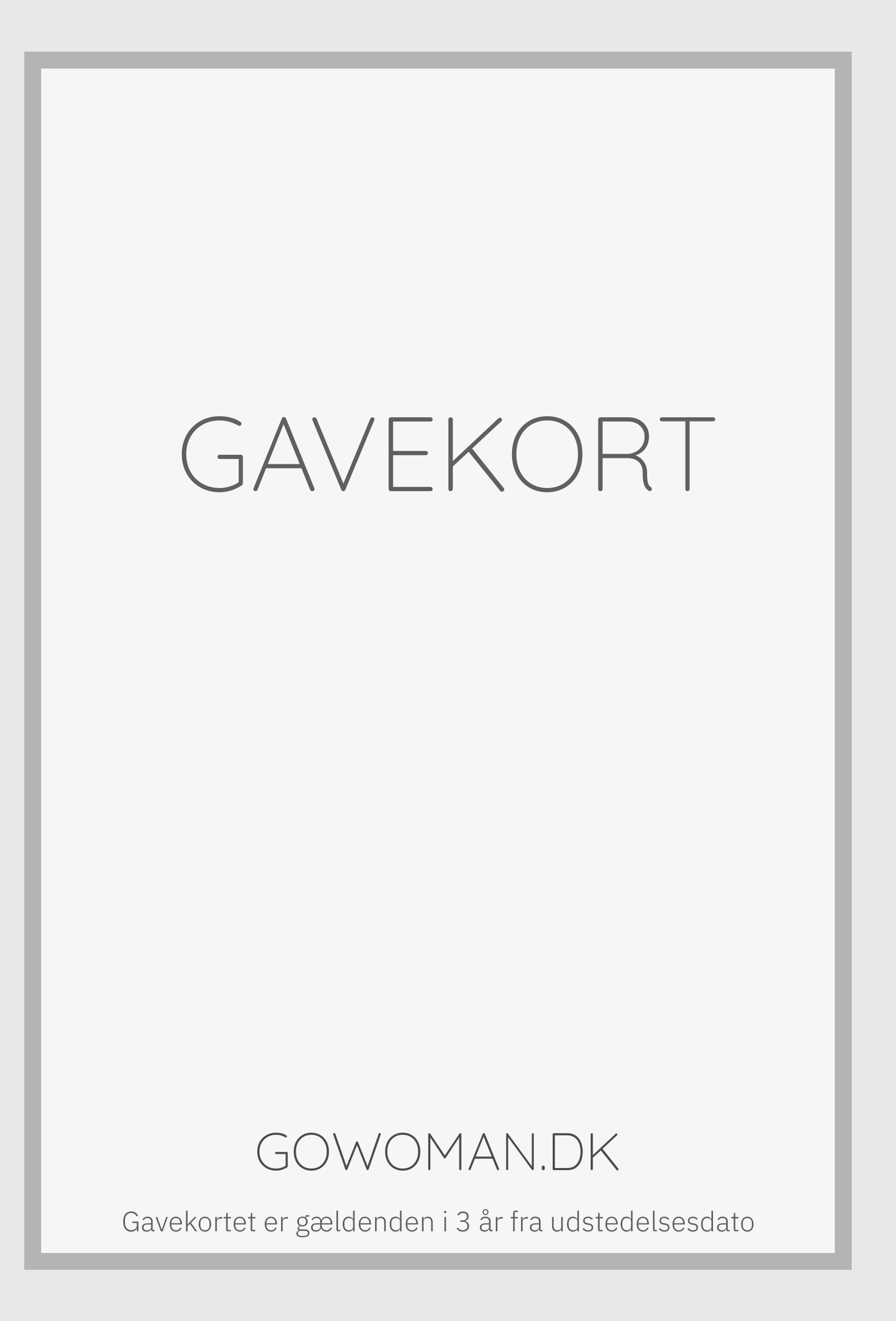 Gavekort - E-mail